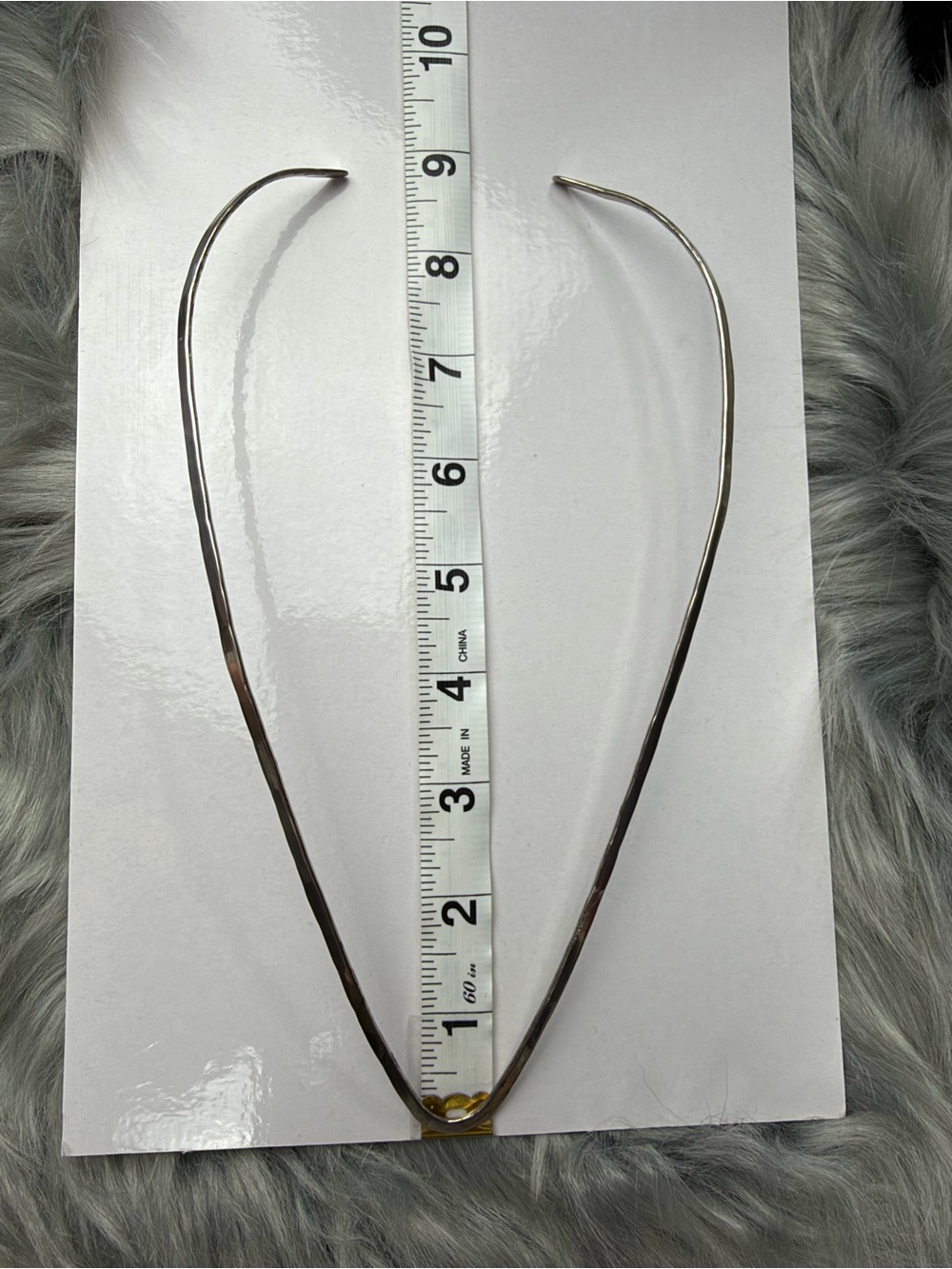Vintage RAL Sterling Silver Modernist Torque Collar Choker Necklace 24g